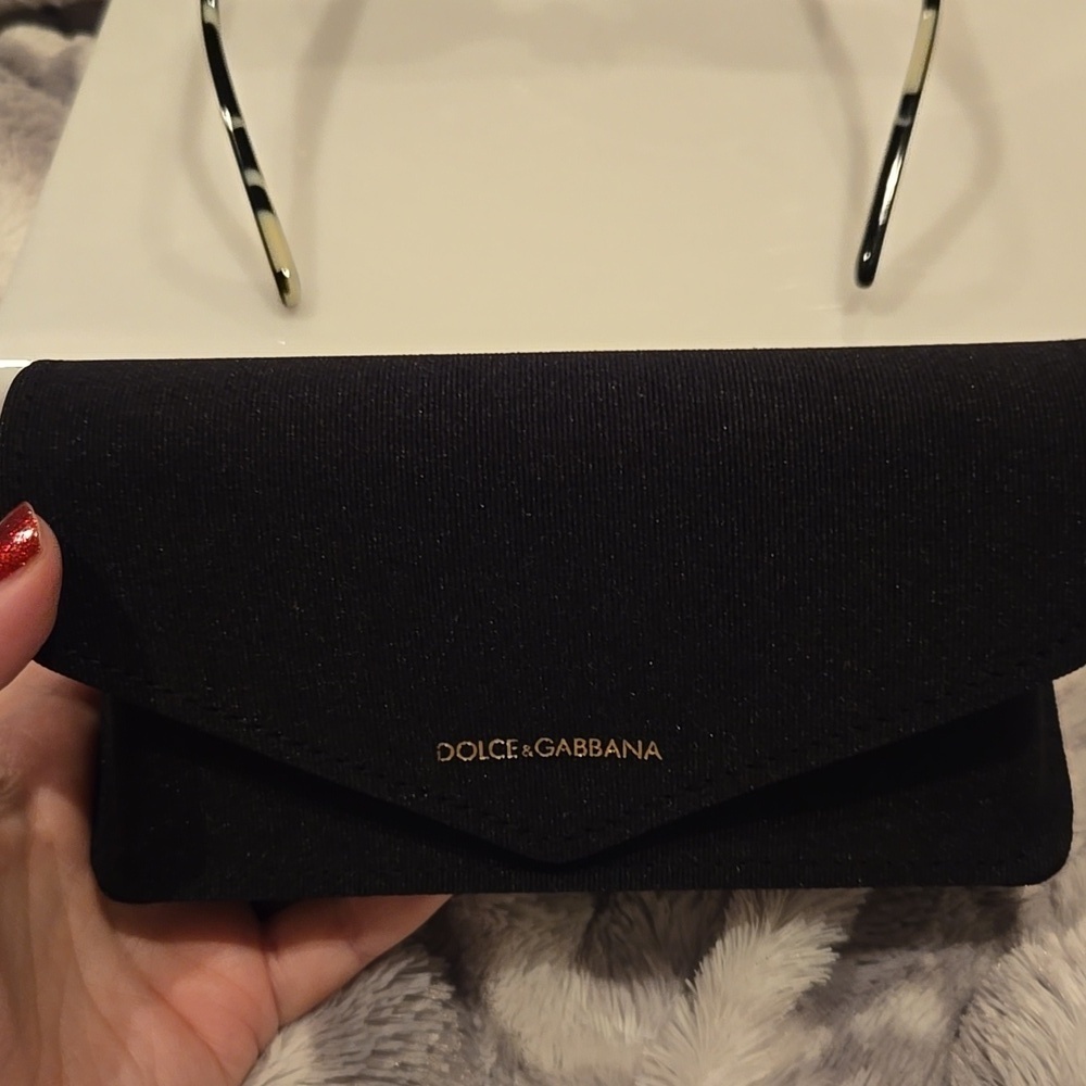 Dolce & Gabbana Black on Zebra Gray Gradient Sunglasses Brand New In Box - Picture 8 of 14